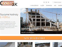 Tablet Screenshot of concretesro.sk
